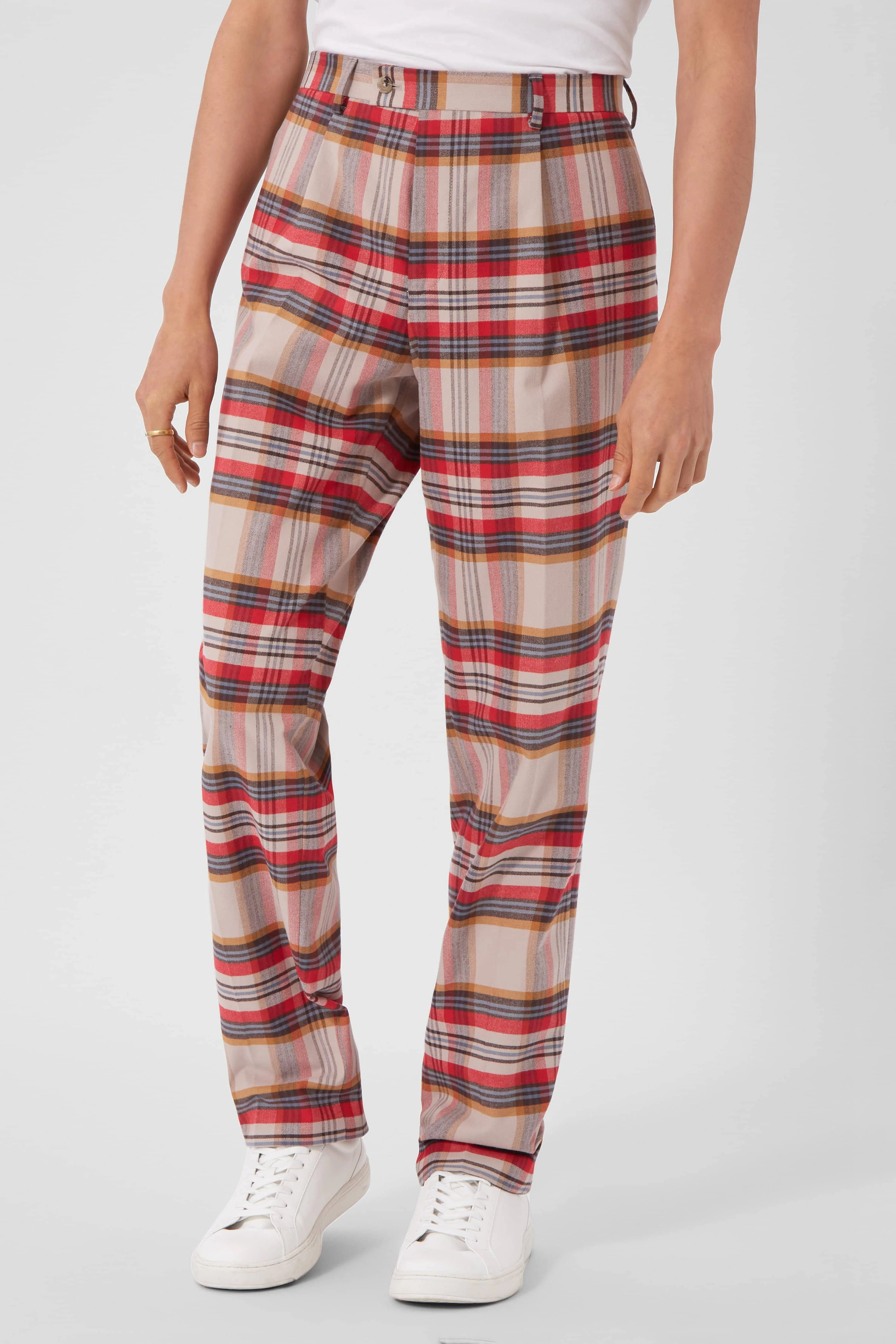 Rote Baumwollhose von Abidal – Retro Look, Oversized & Chic!